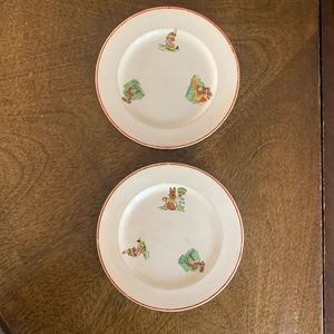 1930s Vintage Walt Disney Plates | 2 Children's Plates